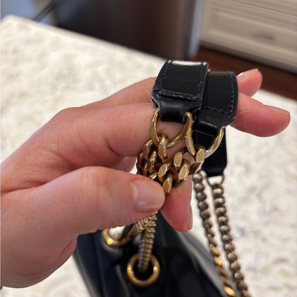 Yves Saint Laurent Black Quilted Leather Bag Medium Lou Lou - Picture 15 of 16